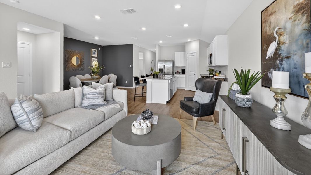 Representative furnished interior of a home built from the Harrison by D.R. Horton in The Hills of Sherman, Sherman (Image 10).