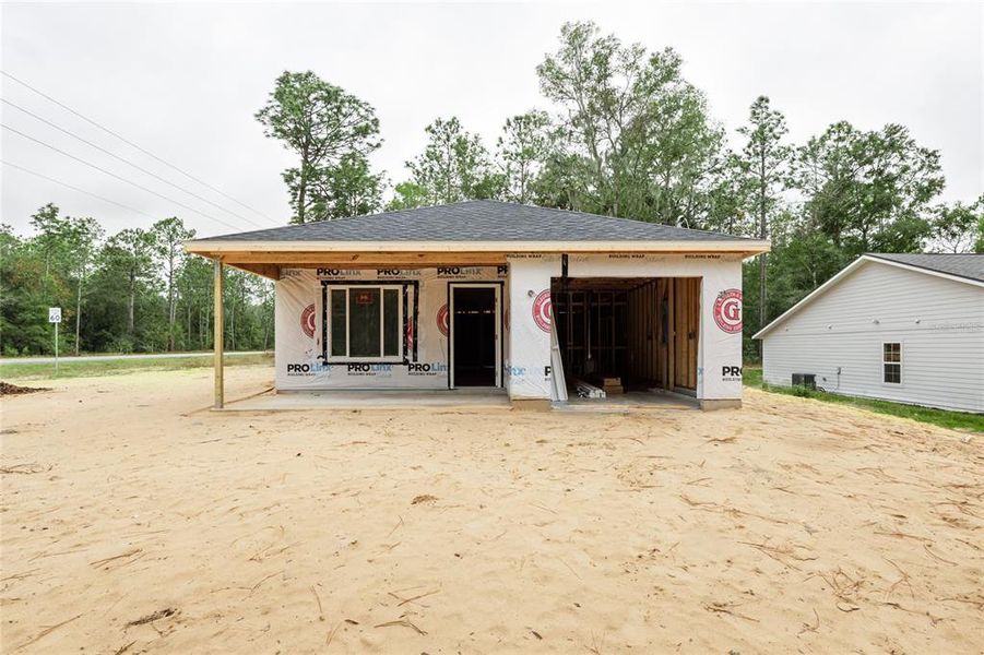 In-progress construction of a new home in , Williston, FL (Image 4).