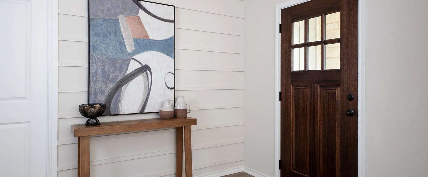 Representative furnished interior of a home built from the Jordan by Ashton Woods in Hennersby Hollow, San Antonio (Image 3).
