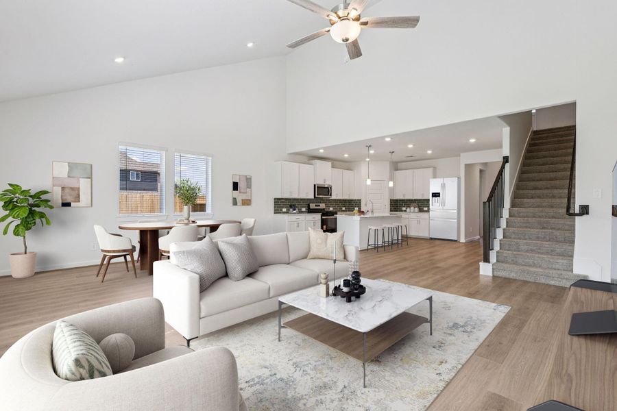 Photo is not of the actual home, but is an inspirational photo of builder’s model home and may depict options, furnishings, and/or decorator features that are not included