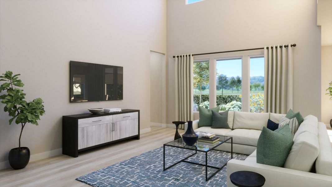 Representative furnished interior of a home built from the 5055 by Risewell Homes in Freedom at Anthem, Kyle (Image 3). Representative furnished interior of a home built from the 5055 by Risewell Homes in Freedom at Anthem, Kyle (Image 3).