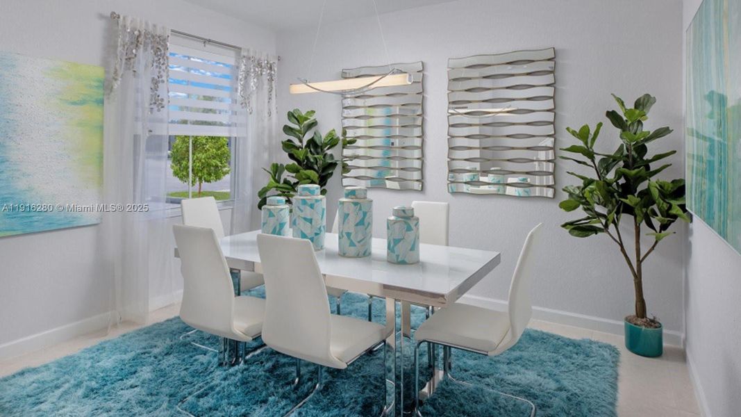 Furnished interior view inside a new home in , Homestead (Image 7). Furnished interior view inside a new home in , Homestead (Image 7).