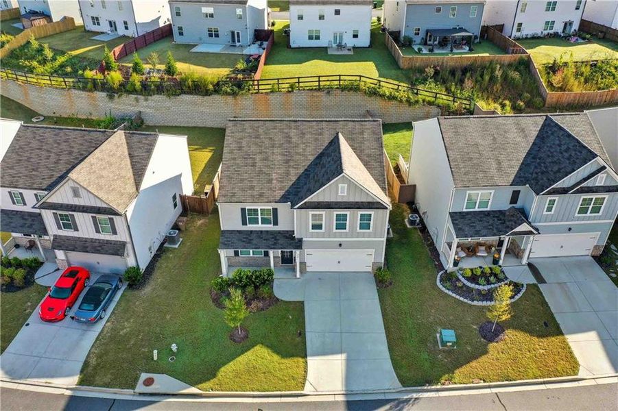 Front exterior of a new home in , Dawsonville, GA, highlighting curb appeal (Image 1).