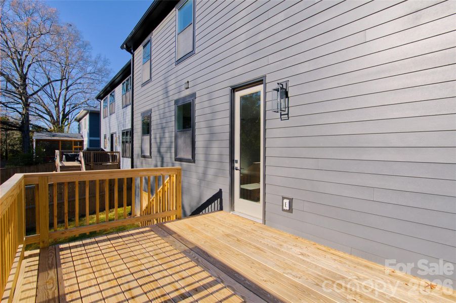 Exterior details and patio area of a home in , Charlotte (Image 19).