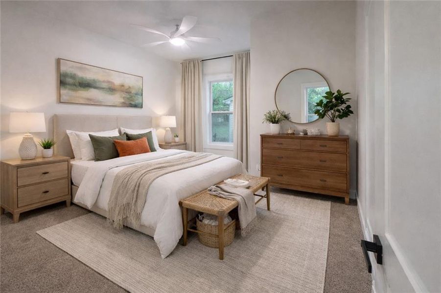 Furnished interior view inside a new home in , Decatur (Image 7).