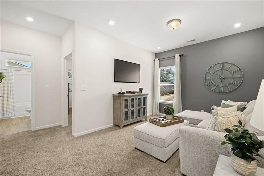 Furnished interior view inside a new home in Sanders Park, Austell (Image 17). Furnished interior view inside a new home in Sanders Park, Austell (Image 17).