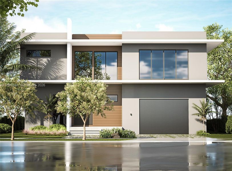 Front exterior of a new home in , North Miami, FL, highlighting curb appeal (Image 15).