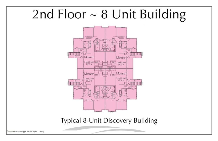 Floor Plate 8 Unit - Upper Level