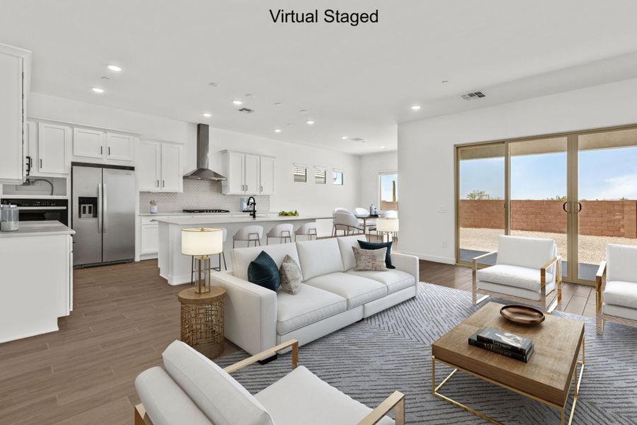 Furnished interior view inside a new home in Tavira at Twin Peaks, Marana (Image 3). Furnished interior view inside a new home in Tavira at Twin Peaks, Marana (Image 3).