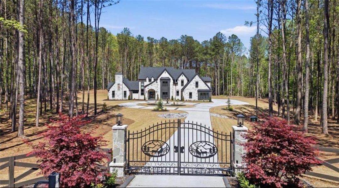Front exterior of a new home in , Tyrone, GA, highlighting curb appeal (Image 23).