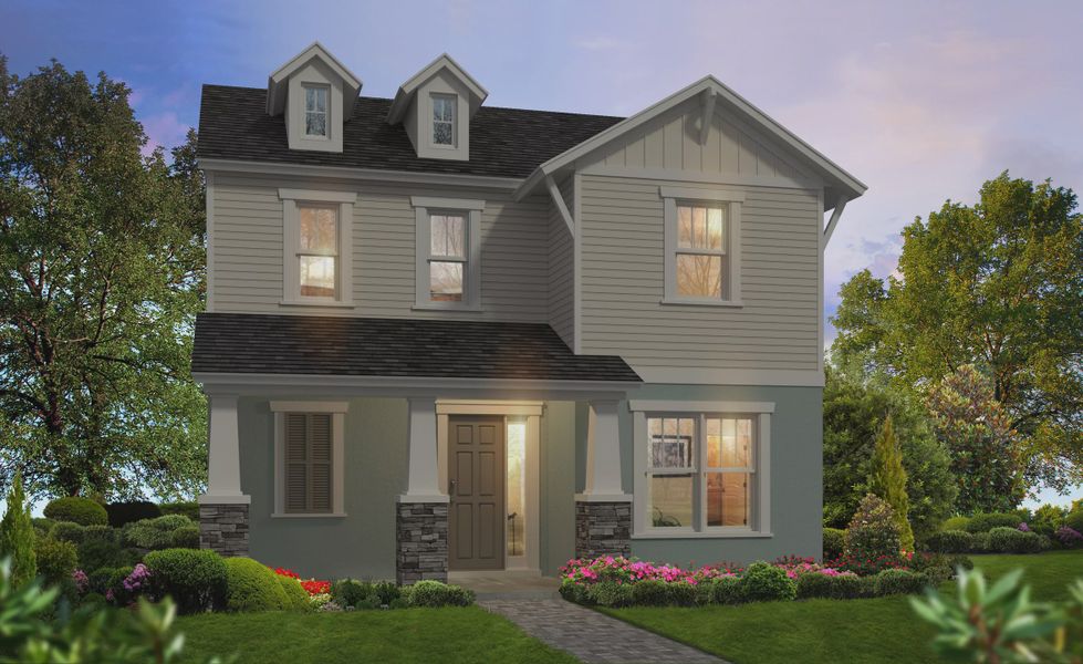 Representative exterior photo of a completed home built from the Flora by ICI Homes in Persimmon Park, Wesley Chapel, FL (Image 5).