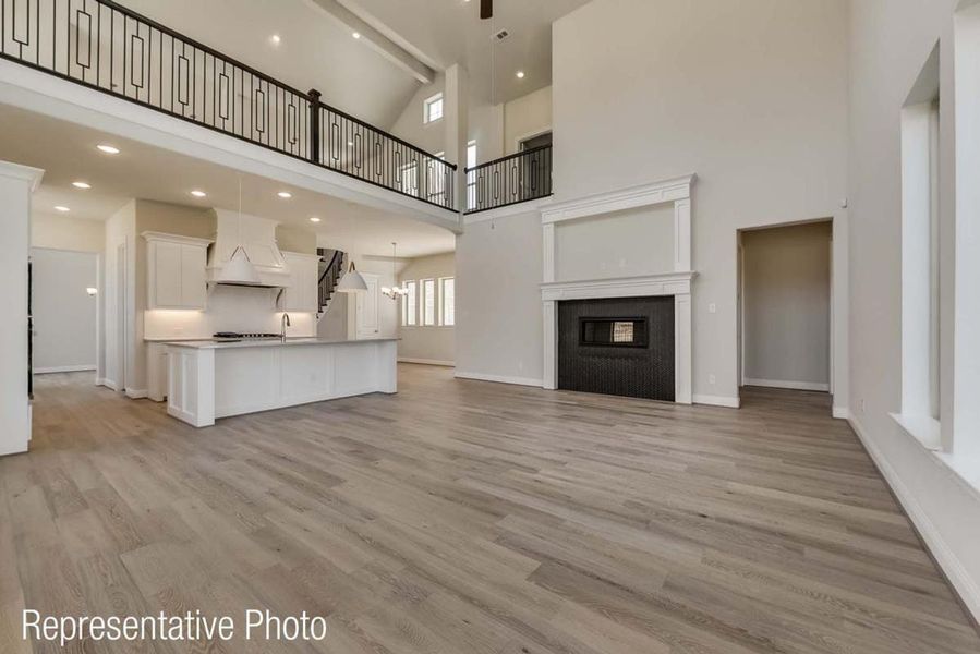 Furnished interior view inside a new home in Grand Estates of Anna, Anna (Image 4). Furnished interior view inside a new home in Grand Estates of Anna, Anna (Image 4).