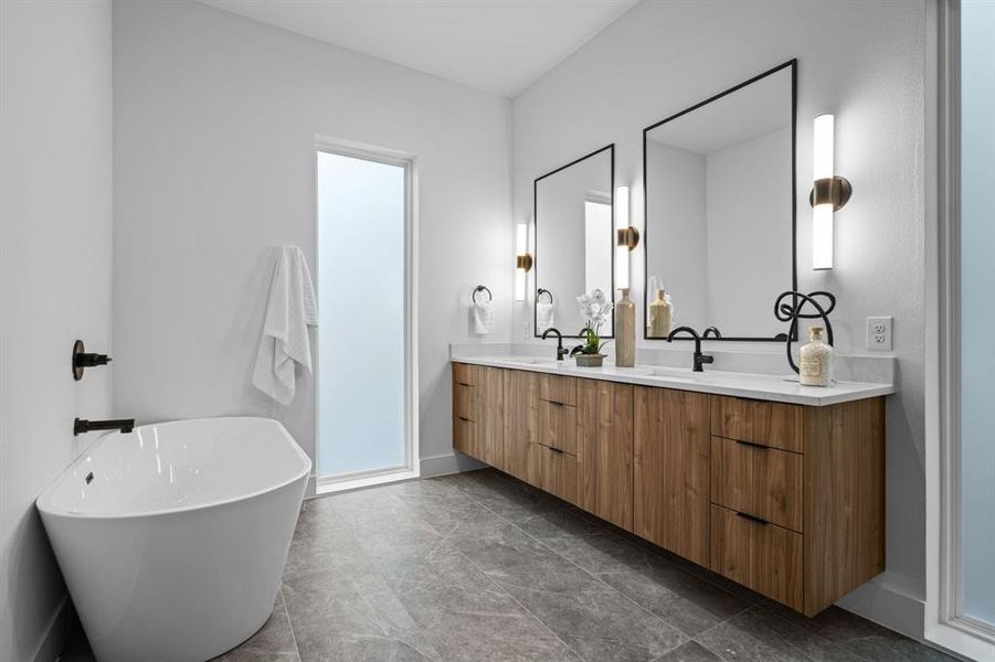 Furnished interior view inside a new home in , Dallas (Image 9). Furnished interior view inside a new home in , Dallas (Image 9).