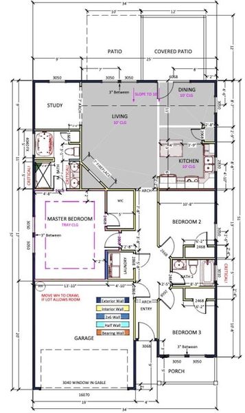 2D floor plan layout of this home in New Prospect Haven, Inman, SC (Image 2).