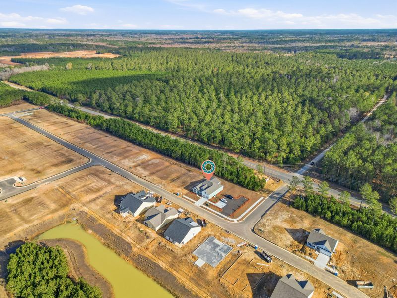 Site preparation for future homes built from the Carolyn II by Great Southern Homes in Carsons Landing, Angier (Image 57).