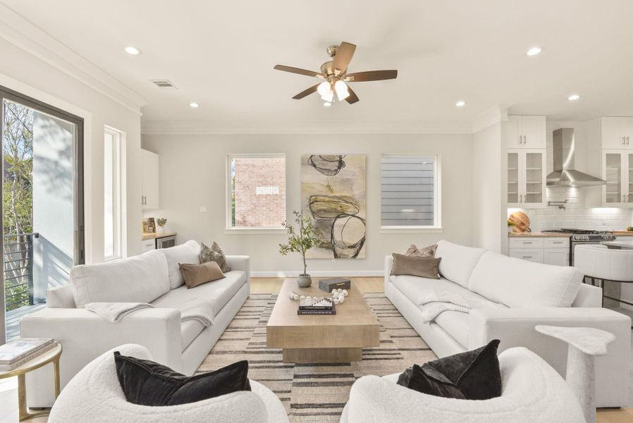 Furnished interior view inside a new home in , Houston (Image 7).