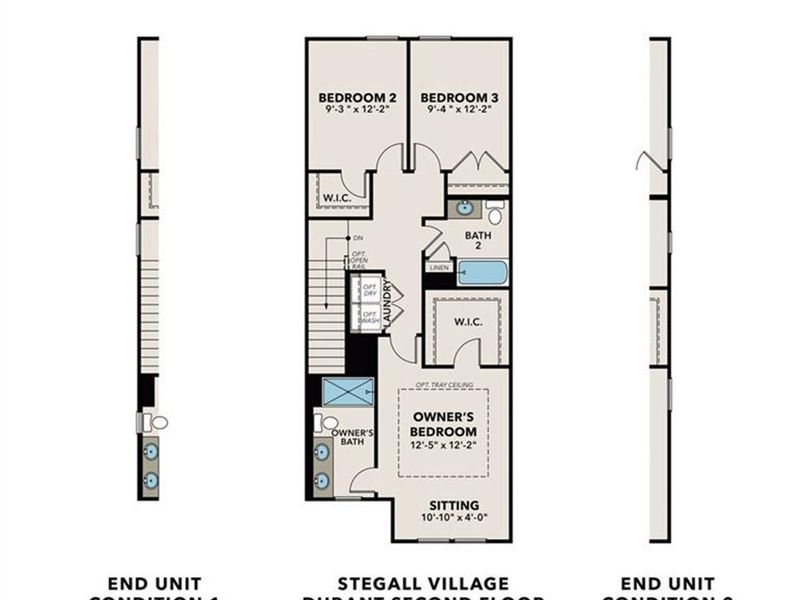 2D floor plan layout of this home in Stegall Village, Emerson, GA (Image 6).