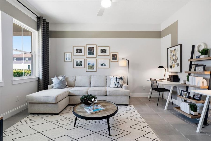 Furnished interior view inside a new home in , Winter Garden (Image 6). Furnished interior view inside a new home in , Winter Garden (Image 6).