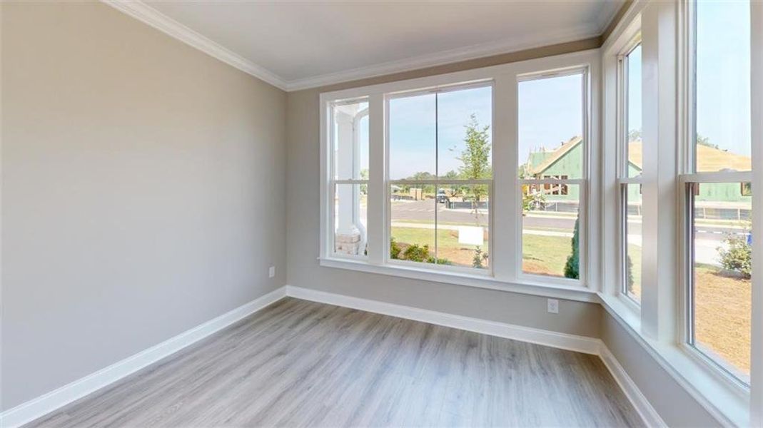 Spacious, unfurnished interior of a new home in The Courtyards at Redbud Lane, Holly Springs (Image 13).