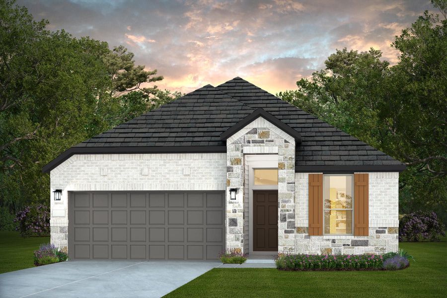 Representative exterior photo of a completed home built from the Fairweather by Pulte Homes in Nopal Valley, San Antonio, TX (Image 23). Representative exterior photo of a completed home built from the Fairweather by Pulte Homes in Nopal Valley, San Antonio, TX (Image 23).