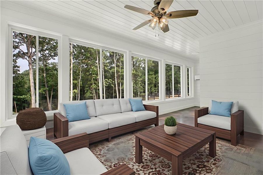 Exterior details and patio area of a home in , Canton (Image 3).