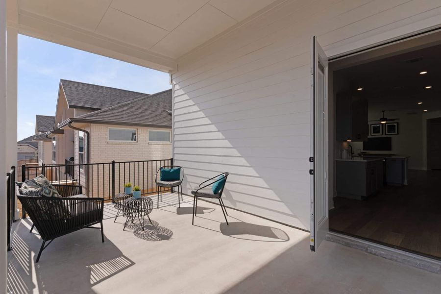 Exterior details and patio area of a home in Nolina, Georgetown (Image 3).