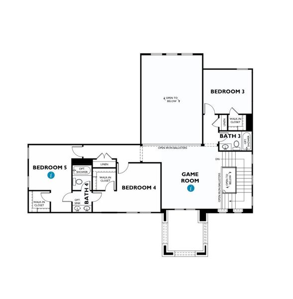 2D floor plan layout for the 6040 by Shea Homes in Sienna 70', Missouri City, TX (Image 4). 2D floor plan layout for the 6040 by Shea Homes in Sienna 70', Missouri City, TX (Image 4).