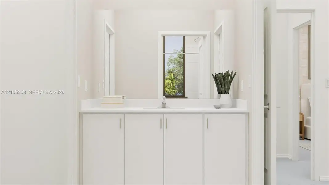 Furnished interior view inside a new home in Coral Breeze, Miami (Image 14).