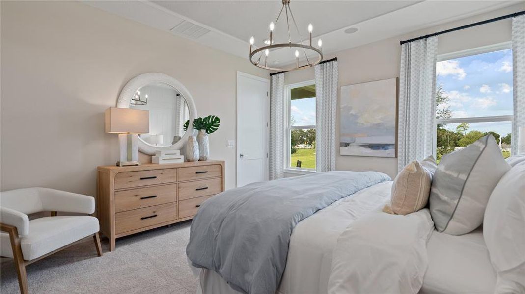 Furnished interior view inside a new home in Trailside, Mount Dora (Image 34). Furnished interior view inside a new home in Trailside, Mount Dora (Image 34).