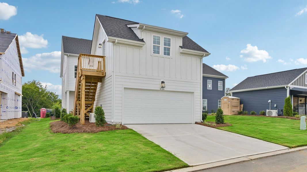 The Westport Plan by DRB Homes in Miller Farm - Detached garage The Westport Plan by DRB Homes in Miller Farm - Detached garage