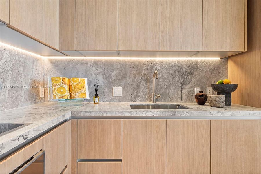 Close-up of interior finishes inside a home in , Miami Beach (Image 18).