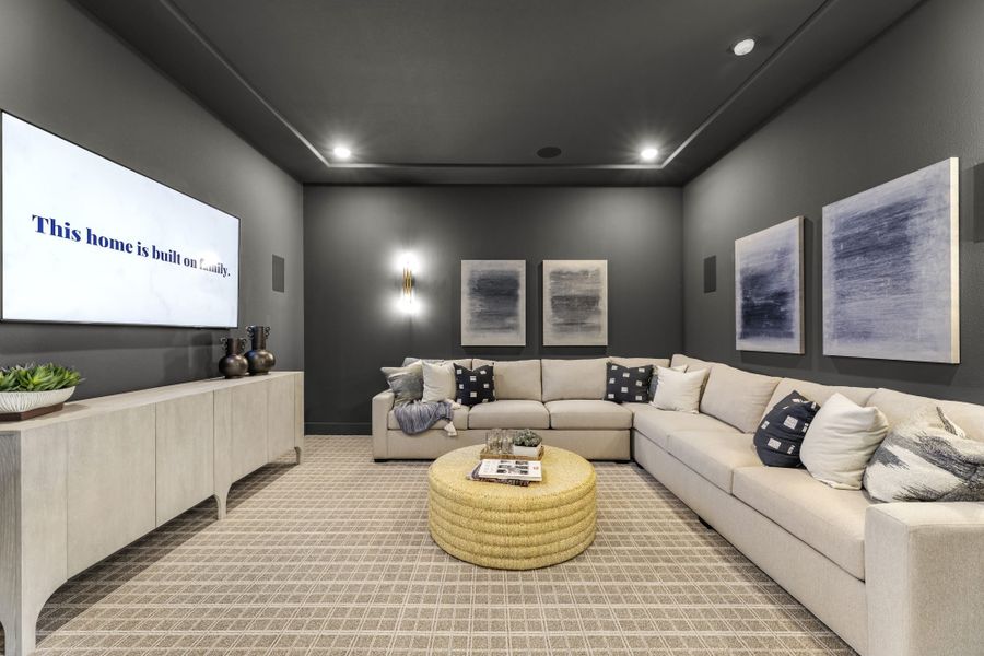 Representative furnished interior of a home built from the 6051 by Tradition Homes in StarView, Prosper (Image 11).