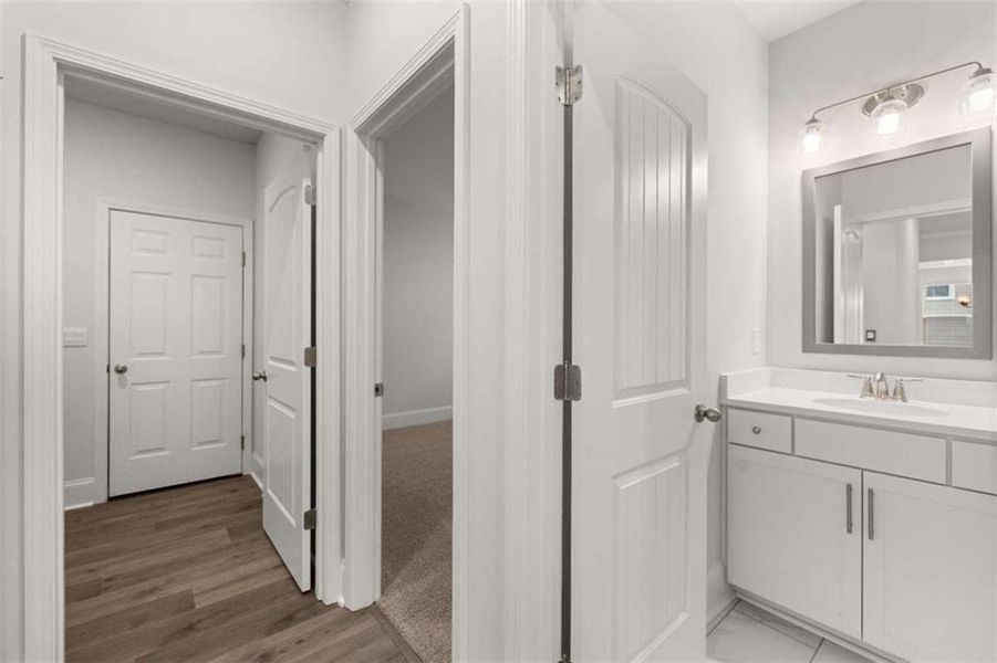Furnished interior view inside a new home in Holland Estates, Powder Springs (Image 17).