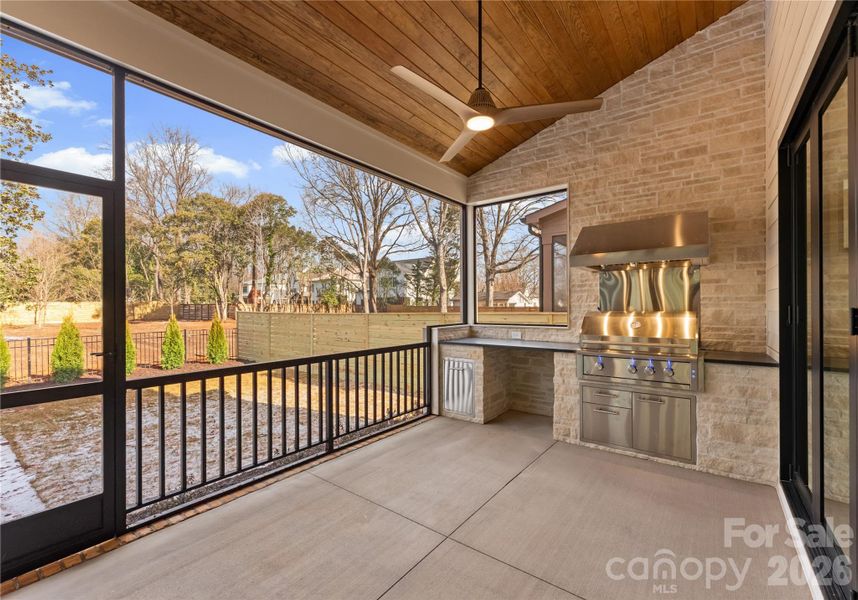 Exterior details and patio area of a home in , Charlotte (Image 3).