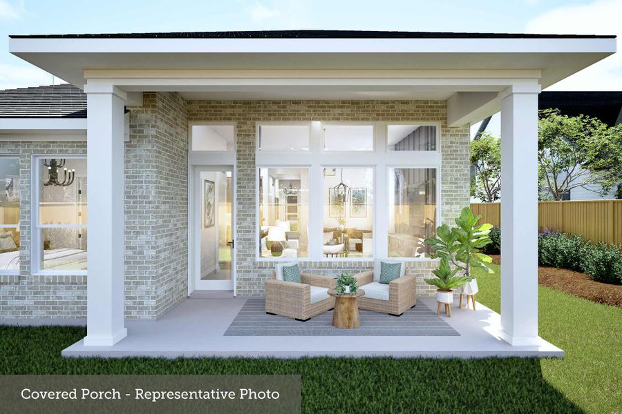 Exterior details and patio area of a home in COLTON - Reserve Collection, Todd Mission (Image 2). Exterior details and patio area of a home in COLTON - Reserve Collection, Todd Mission (Image 2).