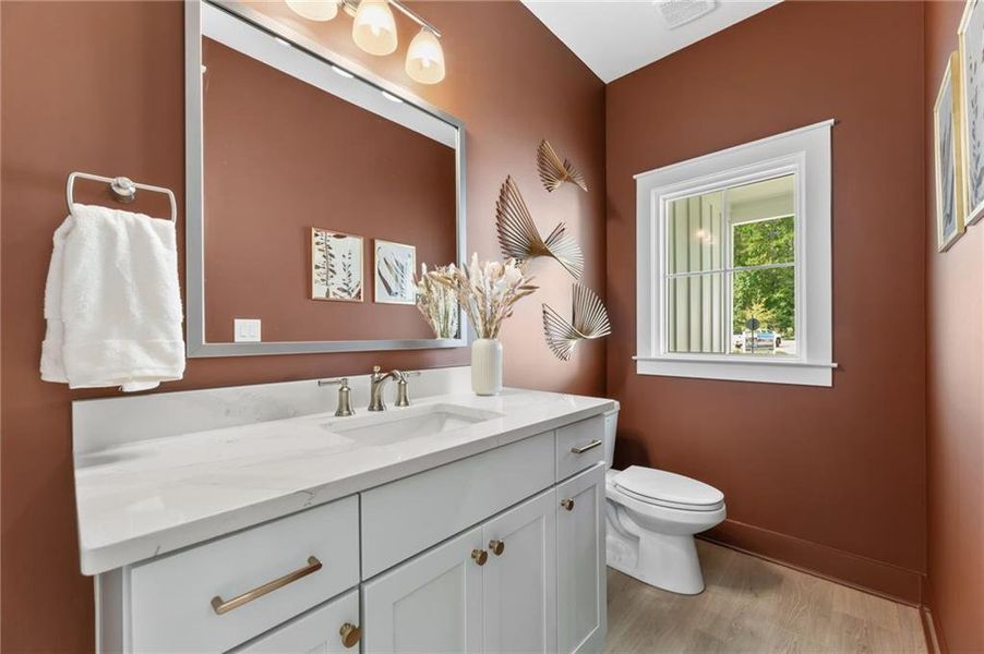 Furnished interior view inside a new home in The Courtyards by The Manor, Alpharetta (Image 33). Furnished interior view inside a new home in The Courtyards by The Manor, Alpharetta (Image 33).