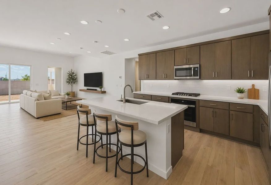 Great Room Virtually Staged - 9 of 17