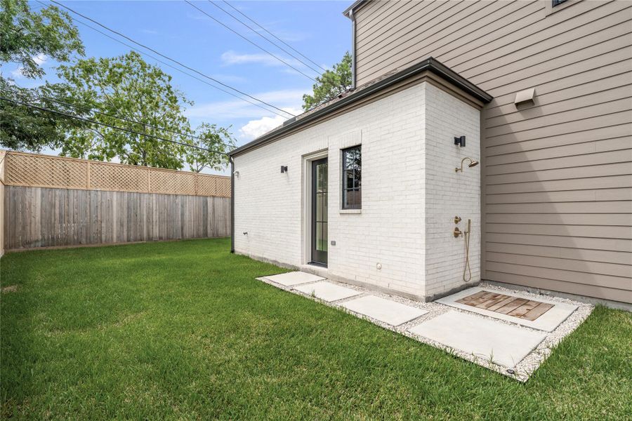 The oversized backyard offers ample space for outdoor entertaining, gardening, or even the perfect opportunity to design your own custom pool retreat. With privacy fencing and clean sight lines, this blank canvas is ready for your dream backyard vision to come to life. The oversized backyard offers ample space for outdoor entertaining, gardening, or even the perfect opportunity to design your own custom pool retreat. With privacy fencing and clean sight lines, this blank canvas is ready for your dream backyard vision to come to life.