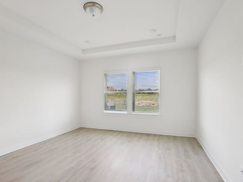 The primary suite offers a private retreat. The primary suite offers a private retreat.