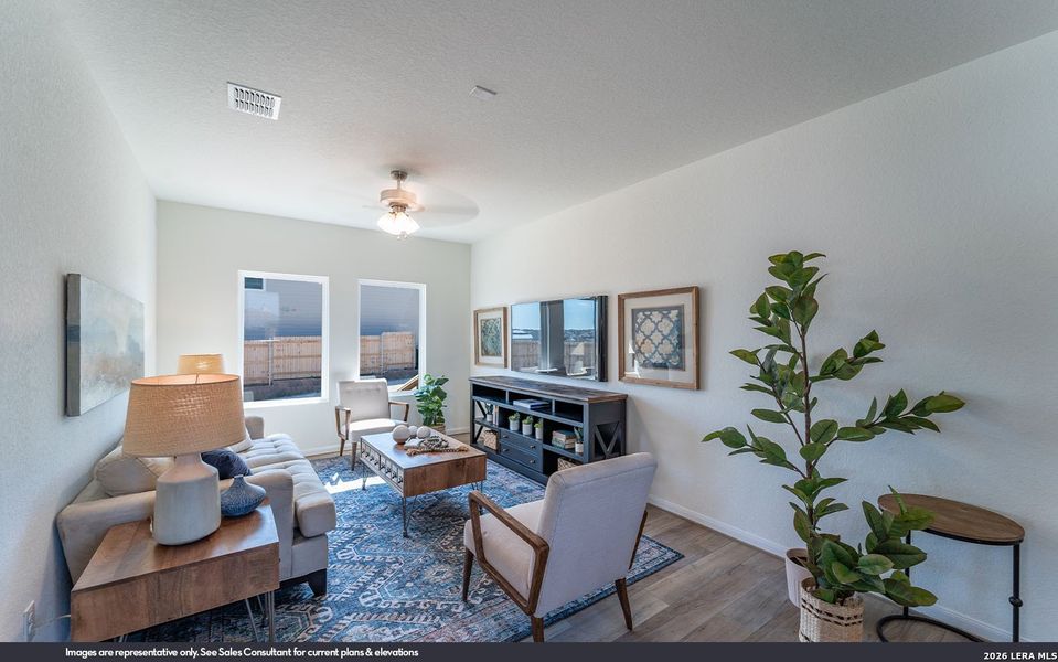 Furnished interior view inside a new home in Willow View, Converse (Image 4).