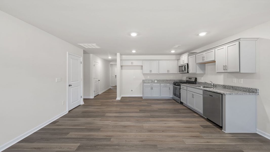 Furnished interior view inside a new home in Cloverdale Hills, Piedmont (Image 6). Furnished interior view inside a new home in Cloverdale Hills, Piedmont (Image 6).