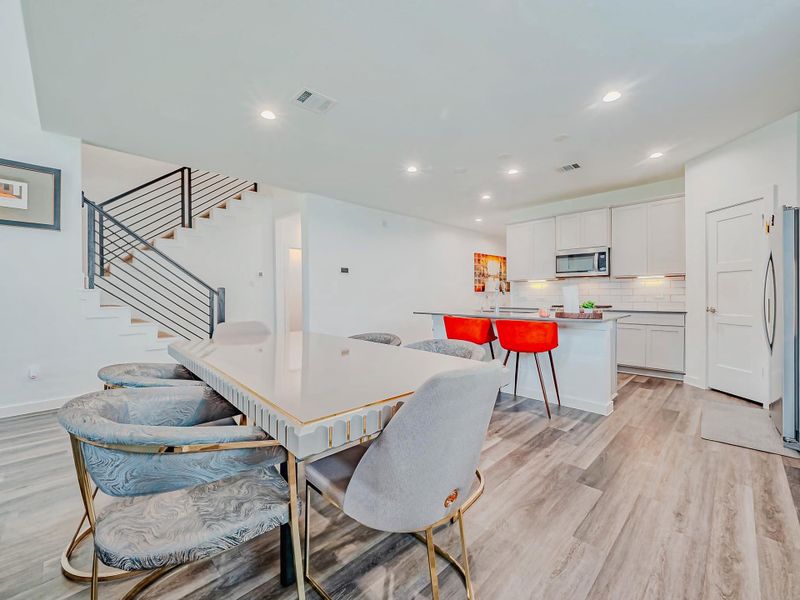 Furnished interior view inside a new home in , Katy (Image 25).