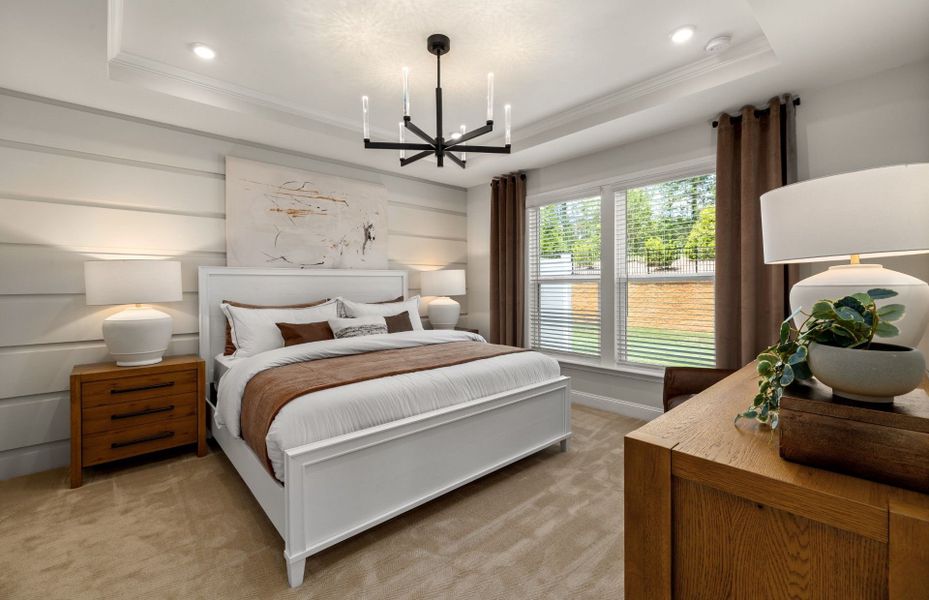 Furnished interior view inside a new home in Carolina Overlook, Clayton (Image 8).