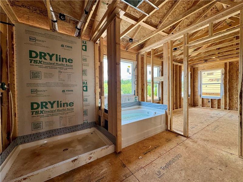 In-progress construction of a new home in Eastlyn Crossing, Flowery Branch, GA (Image 13). In-progress construction of a new home in Eastlyn Crossing, Flowery Branch, GA (Image 13).