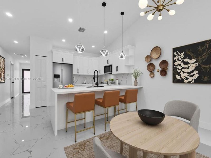 Furnished interior view inside a new home in , Lehigh Acres (Image 8).