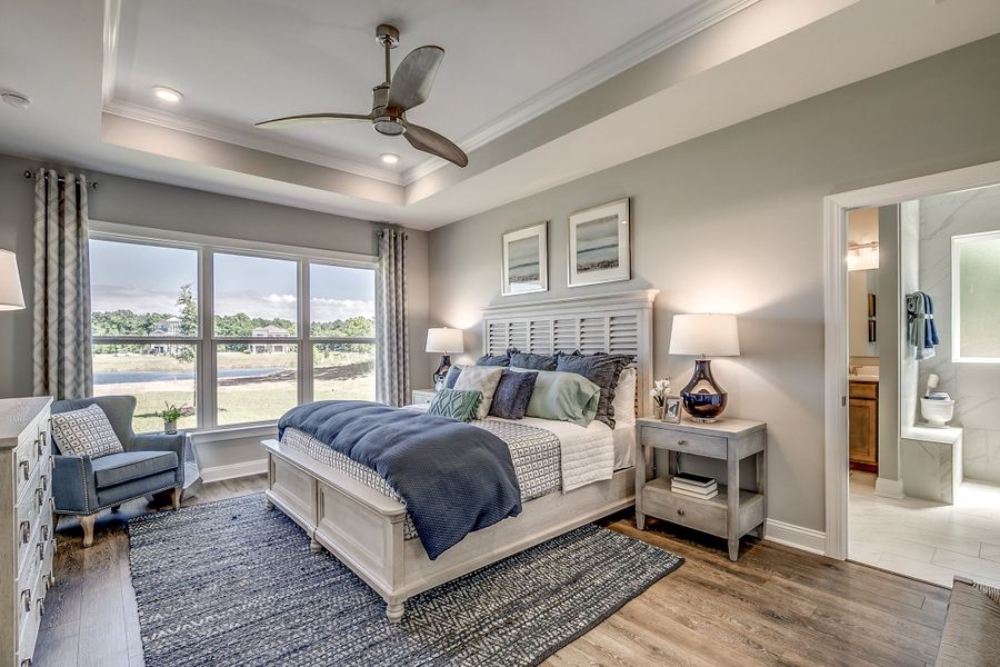 Representative furnished interior of a home built from the Hickory by Beazer Homes in The Oaks, Goose Creek (Image 8).