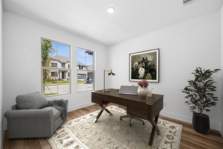 Furnished interior view inside a new home in Elevon, Lavon (Image 22). Furnished interior view inside a new home in Elevon, Lavon (Image 22).