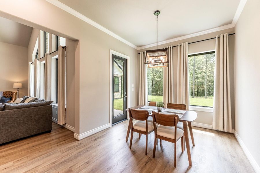 Dining Area with Door to Covered Back Porch
