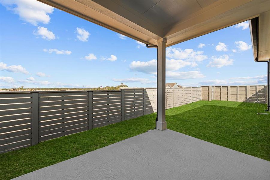 Back Covered Patio View