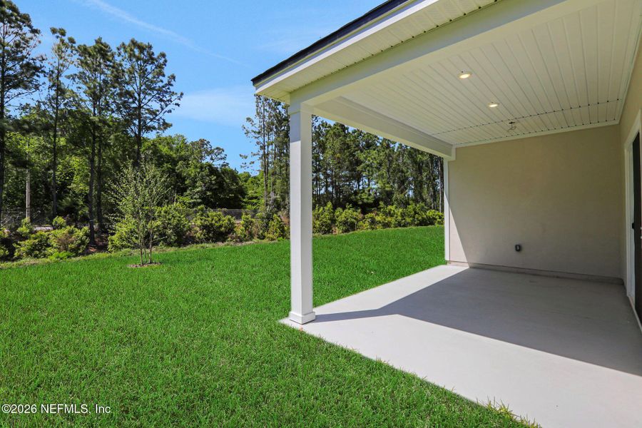 Exterior details and patio area of a home in Amberly, Green Cove Springs (Image 3).